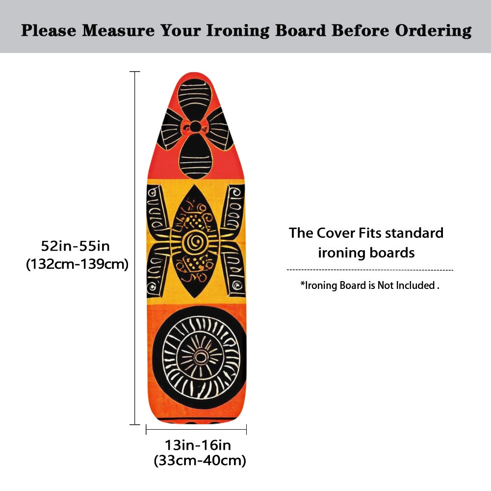 Elegant Adinkra-Inspired Fabric Collection - Ironing Board Cover-#2011