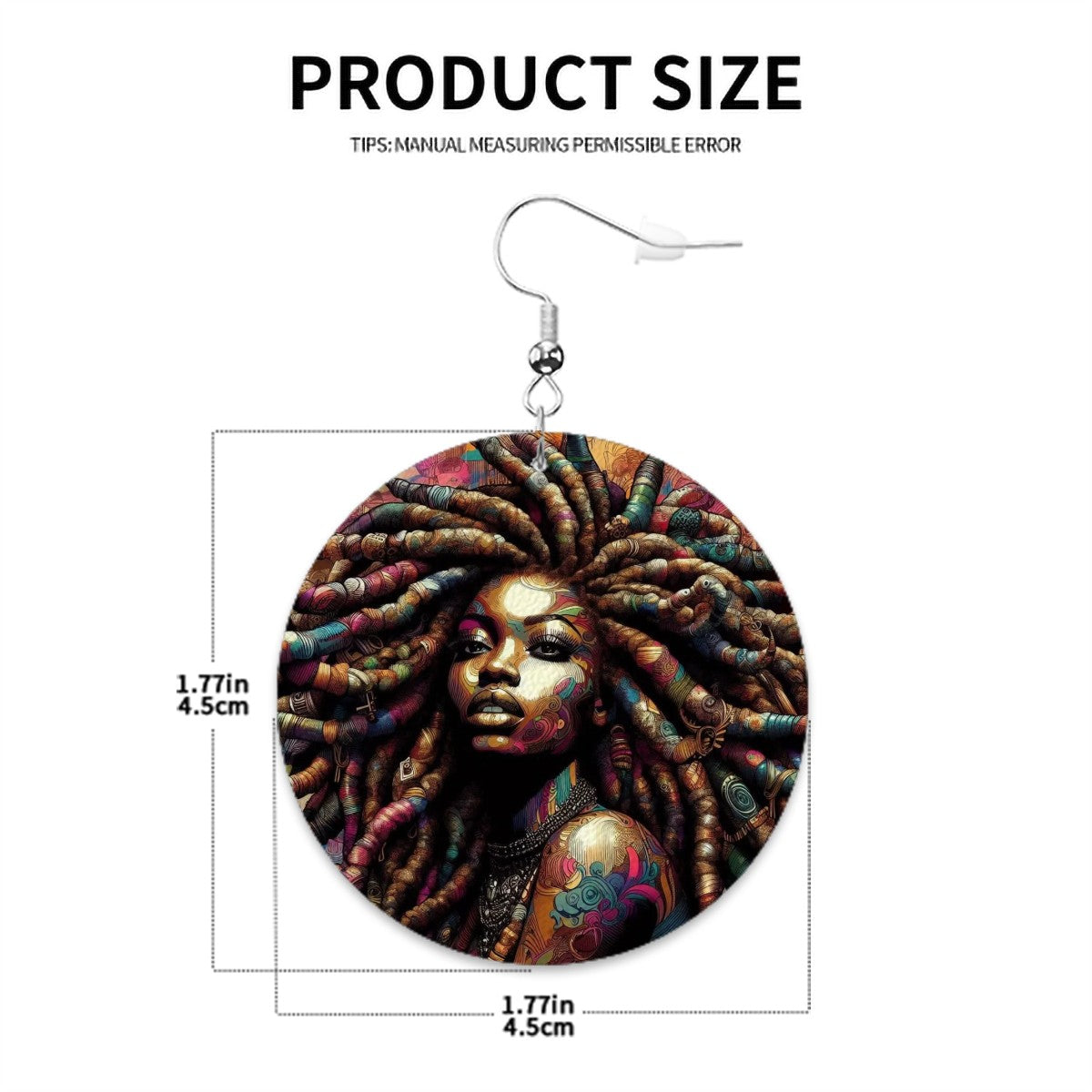 Leather Round Earrings - Velvet's View
