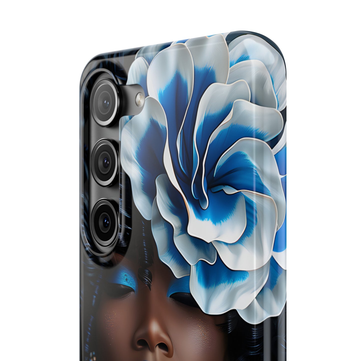 Slim Phone Cases - Black Girl Art - Velvet's View - Ethereal Vibrance