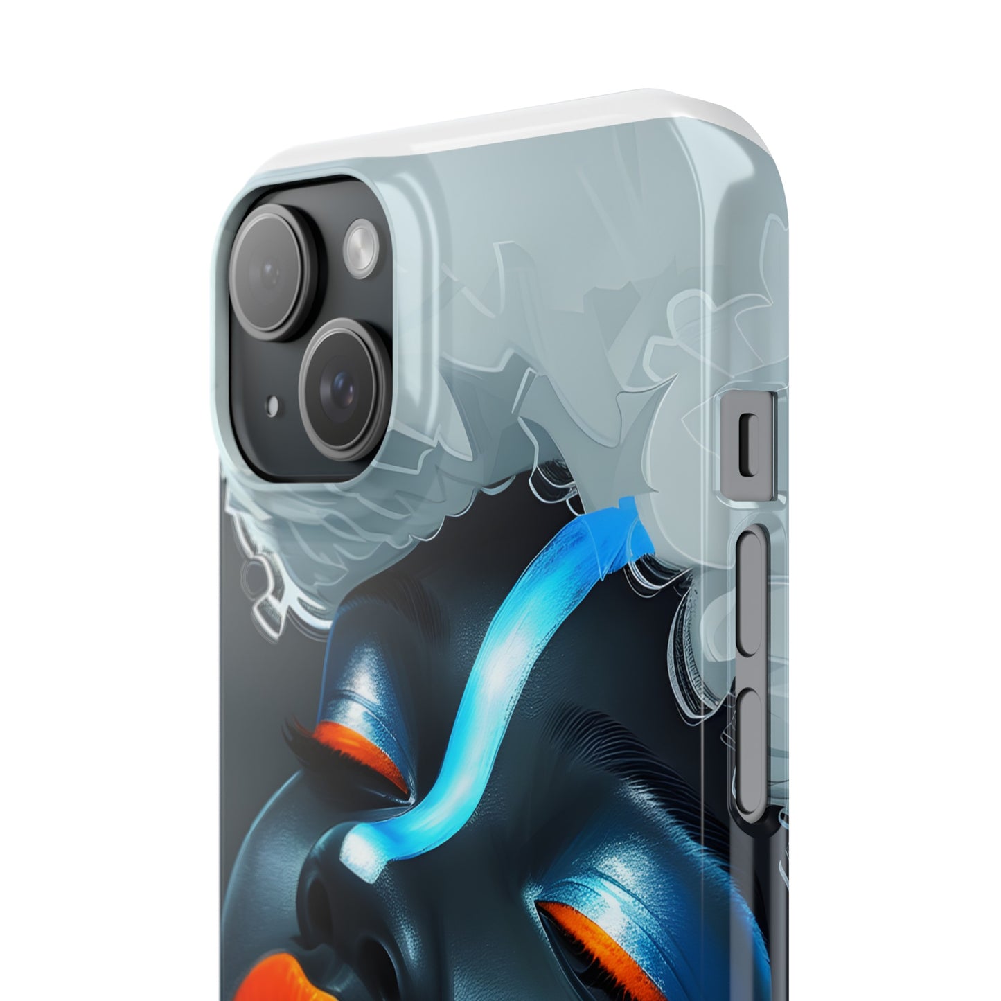 Slim Phone Cases - Black Girl Art - Velvet's View - Ethereal Vibrance
