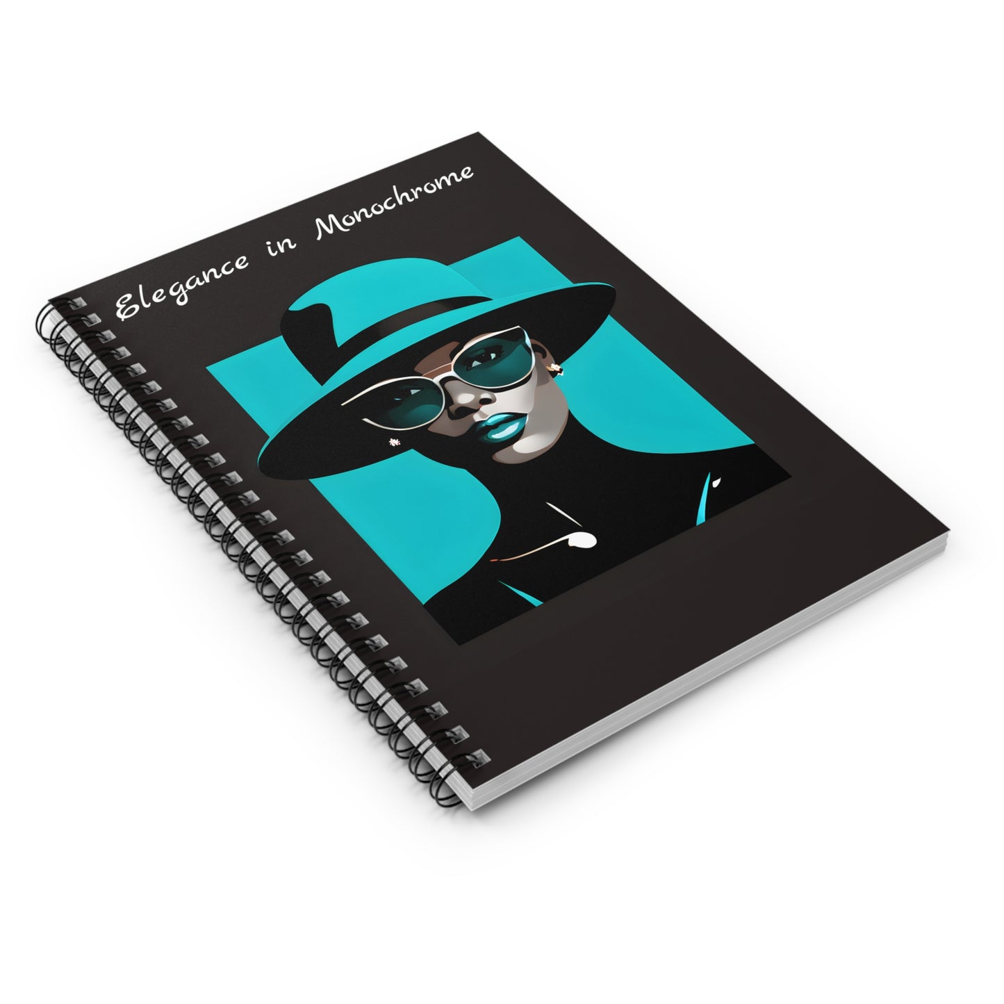 Elegance in Monochrome - Spiral Notebook - Ruled Line