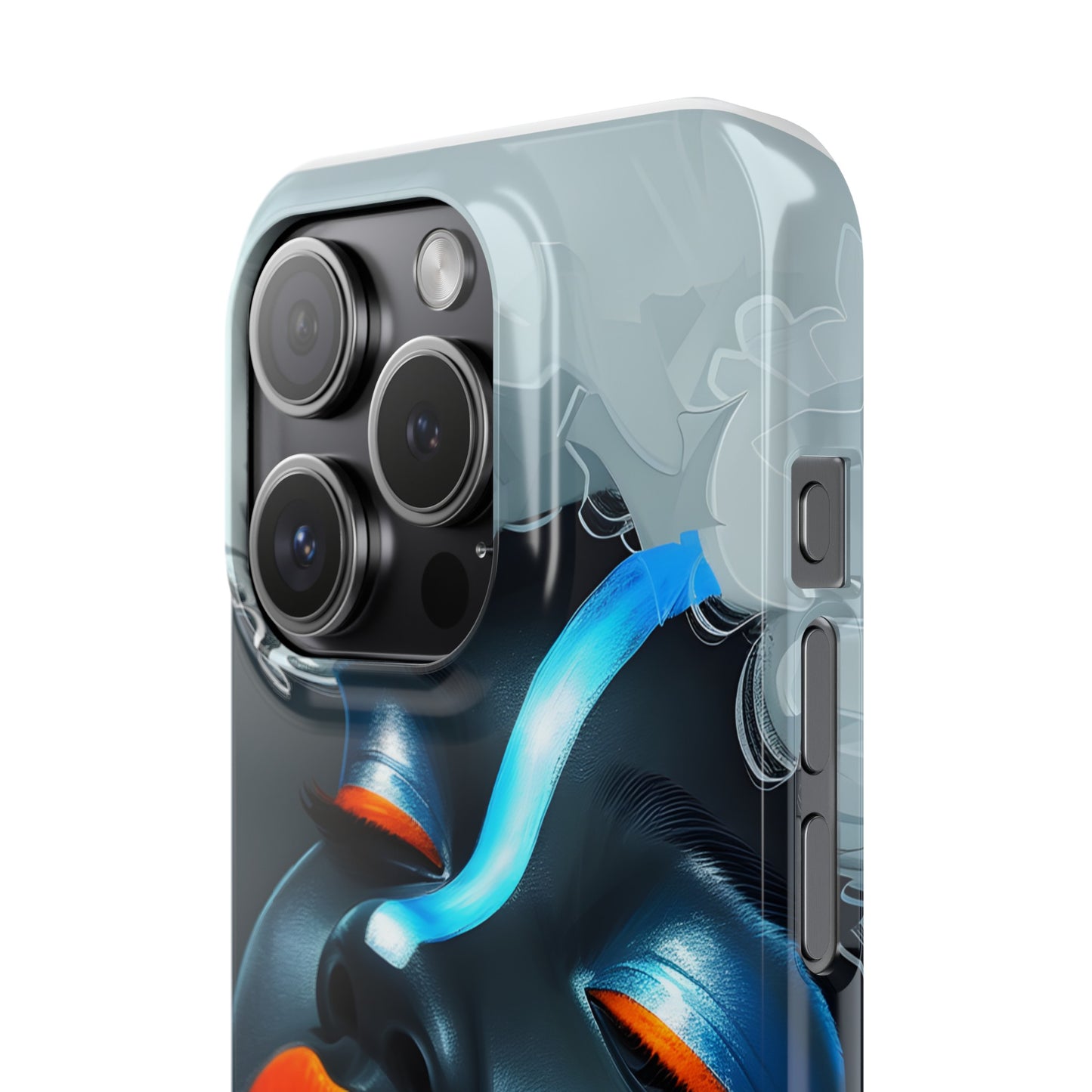 Slim Phone Cases - Black Girl Art - Velvet's View - Ethereal Vibrance