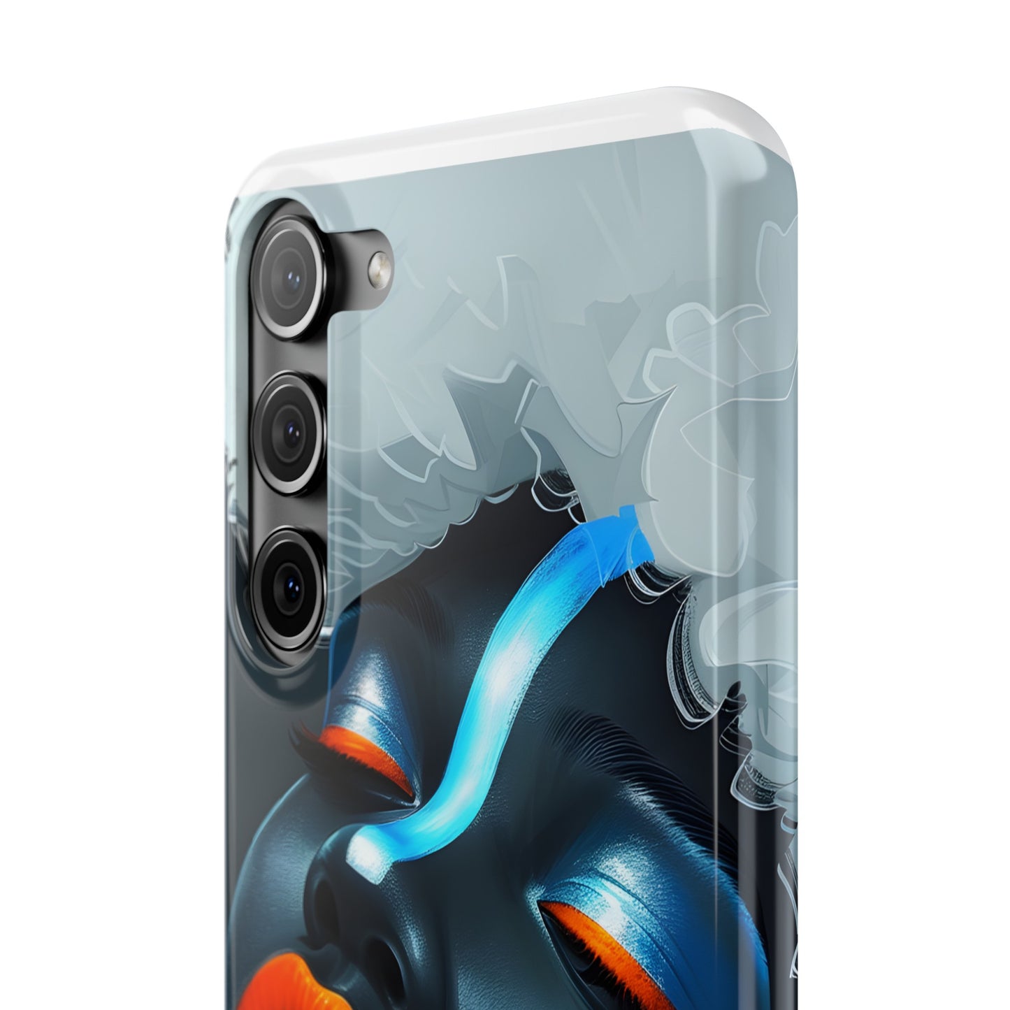 Slim Phone Cases - Black Girl Art - Velvet's View - Ethereal Vibrance