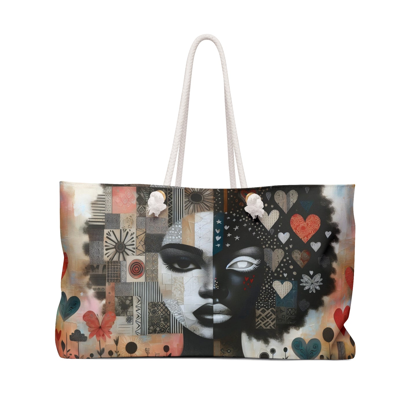 Heartfelt Reflections: Mixed Media Art Collection - Weekender Bag - #2011