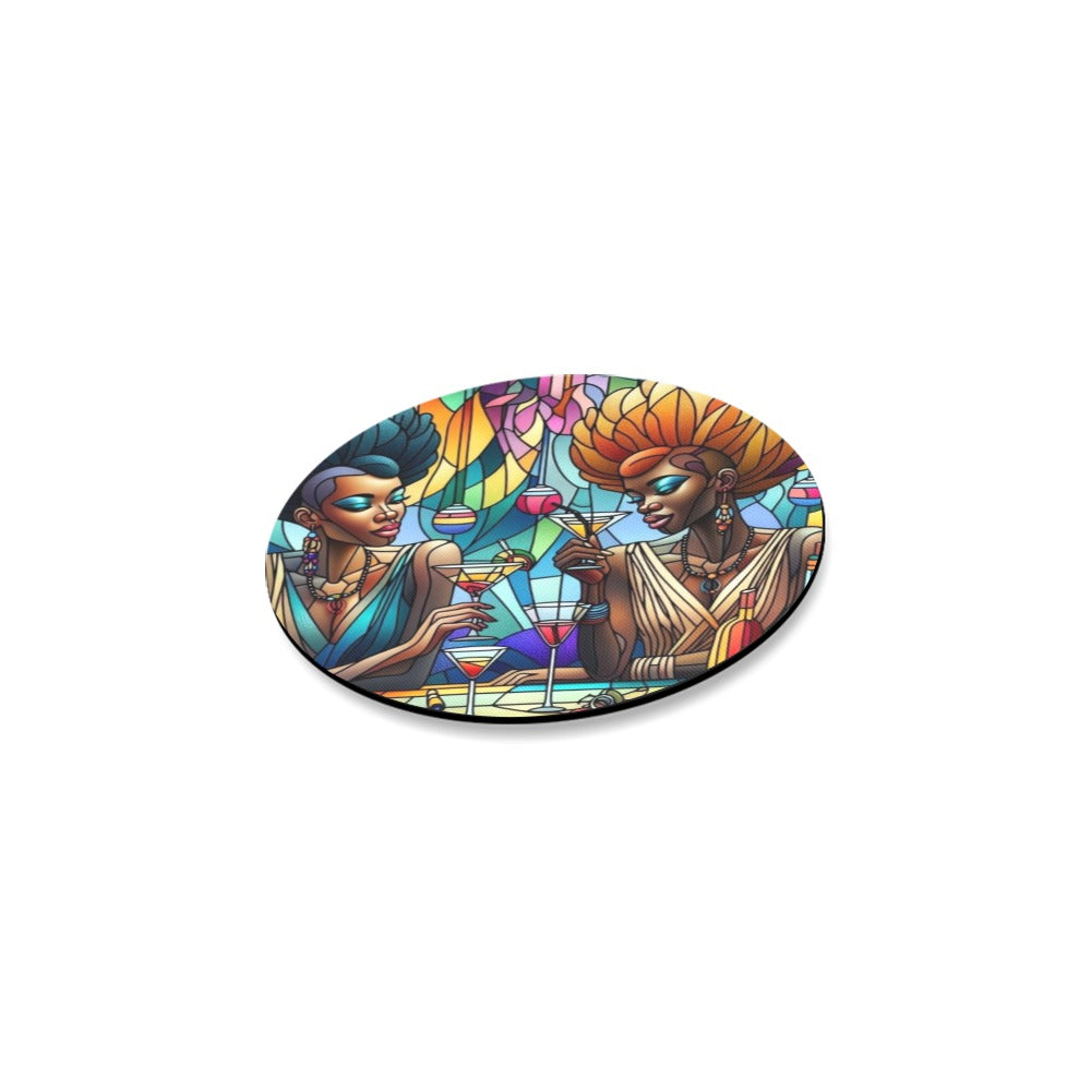 Round Coaster Set - Velvet's View - Sip & Savor - Exquisite Elegance Coaster Collection