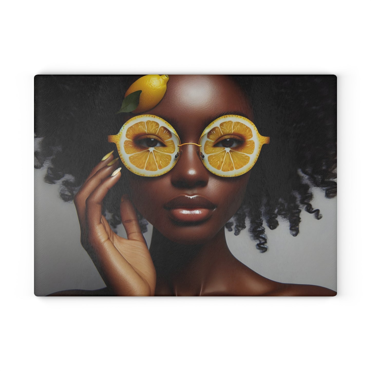 Glass Cutting Board - Velvet's View: The Lemon Delight Collection – 2017