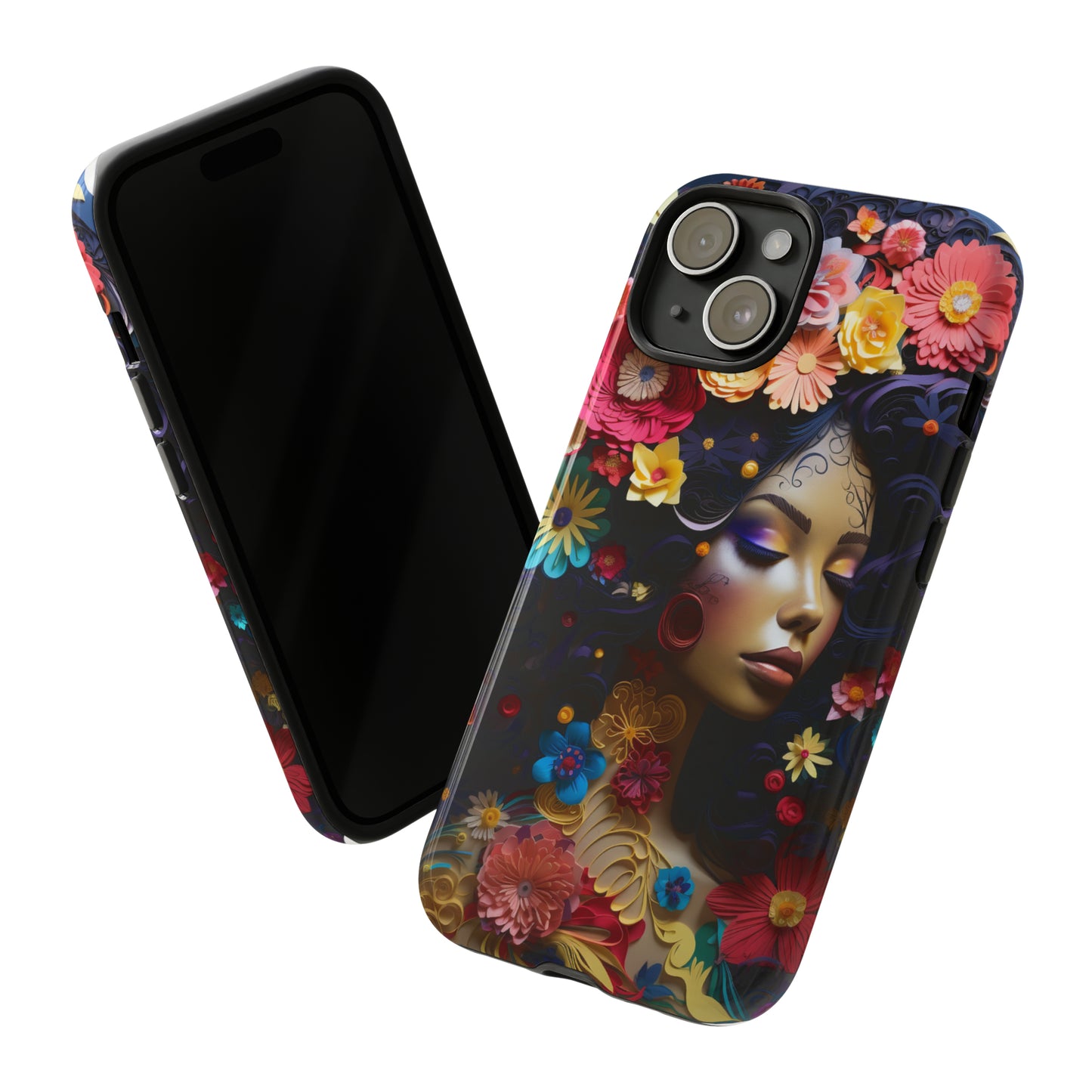 Tough Phone Cases - Black Girl Art - Velvet's View