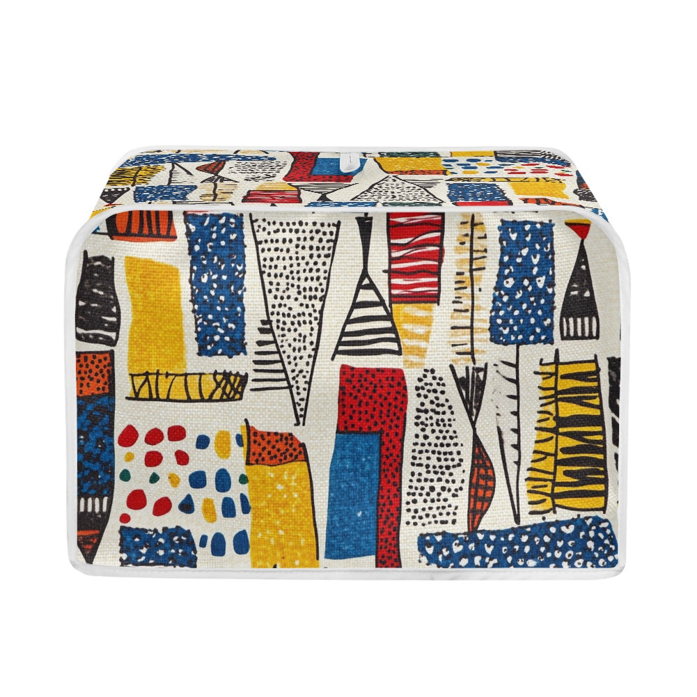 Elegant Adinkra-Inspired Fabric Collection -Toaster Cover - #2021