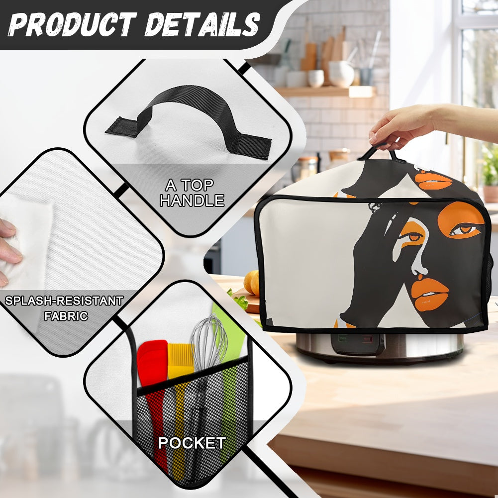 Slow Cooker Cover - Velvet's View - Giraffe Essence - A Fusion of Nature and Elegance Collection