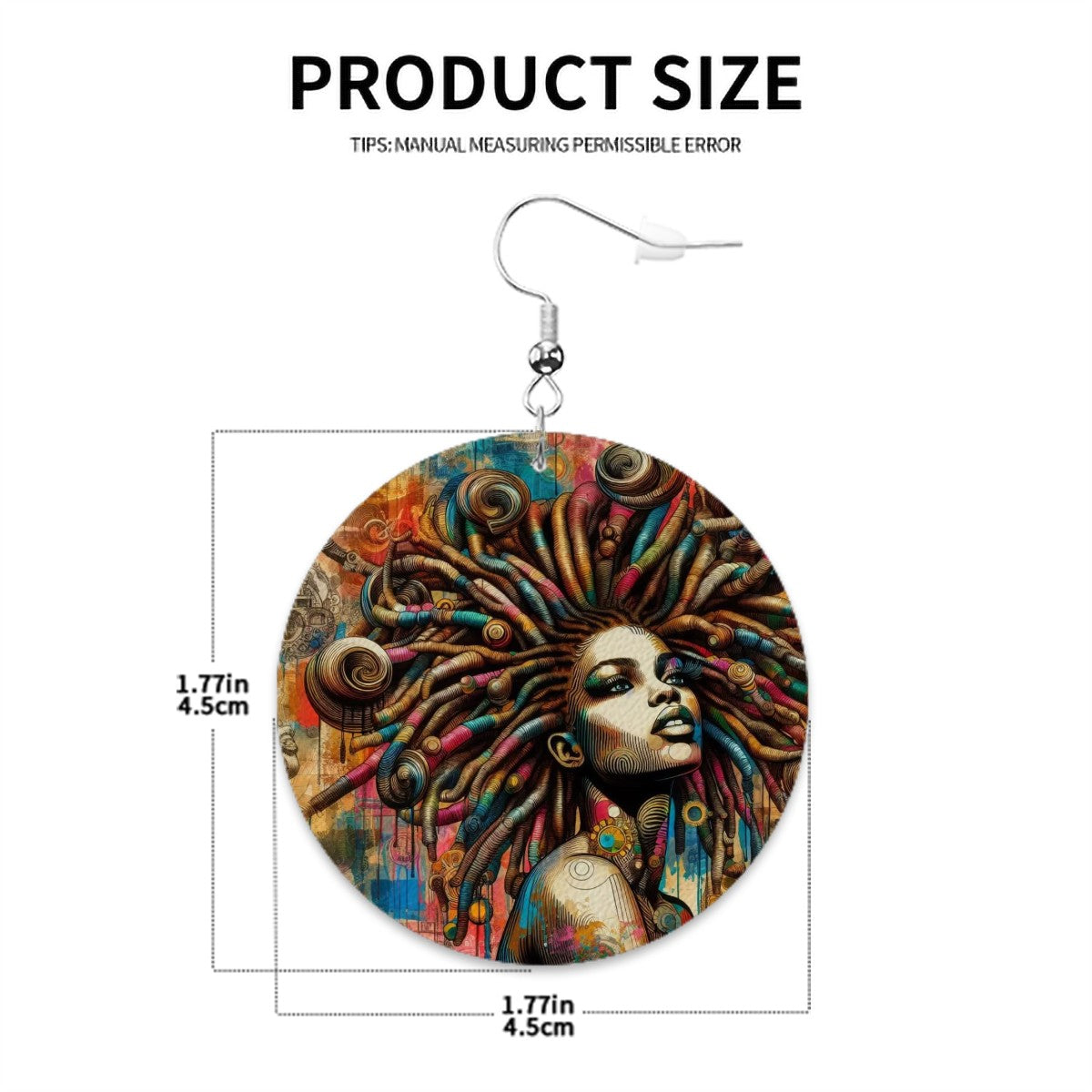 Leather Round Earrings - Velvet's View