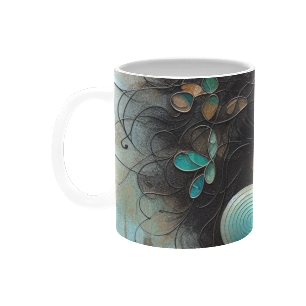 Bold & Beautiful: Afrocentric Digital Art Collection - White Mug(11OZ) - #2013