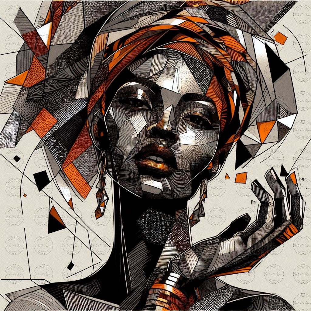 Digital Art - Afro-Futuristic Elegance: A Vibrant Fusion of African Fashion and Modern Artistry - #2018