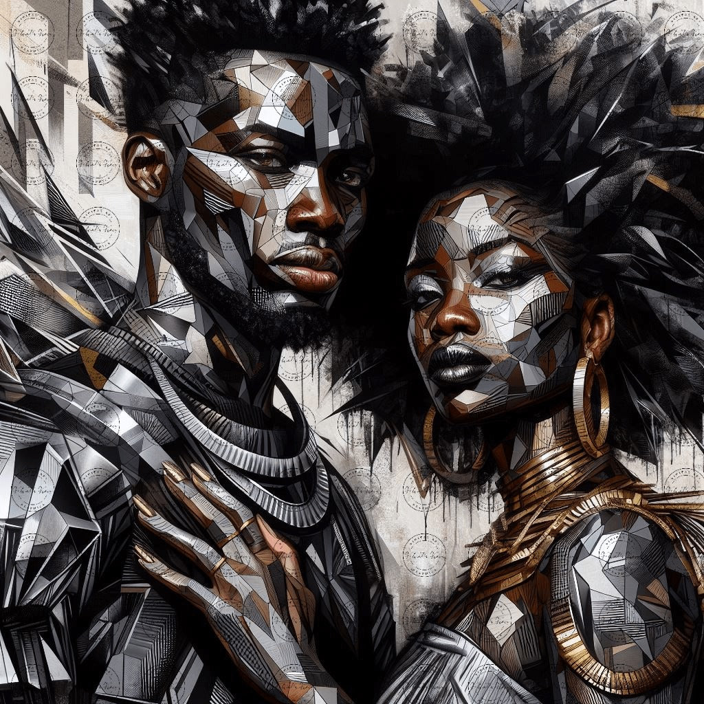 Digital Art - Urban Mosaic: Faces of Neo-Expression – Part 2 #2012