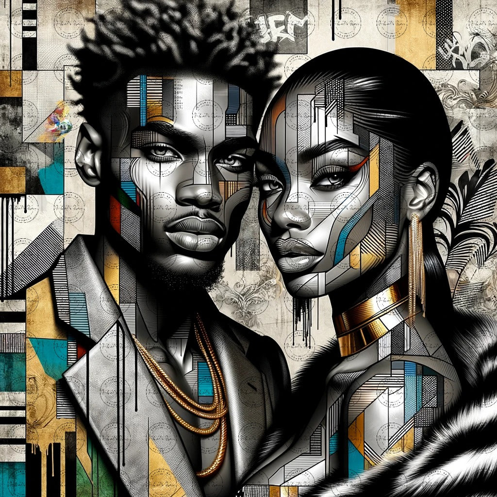 Digital Art - Urban Mosaic: Faces of Neo-Expression – Part 2 #2011