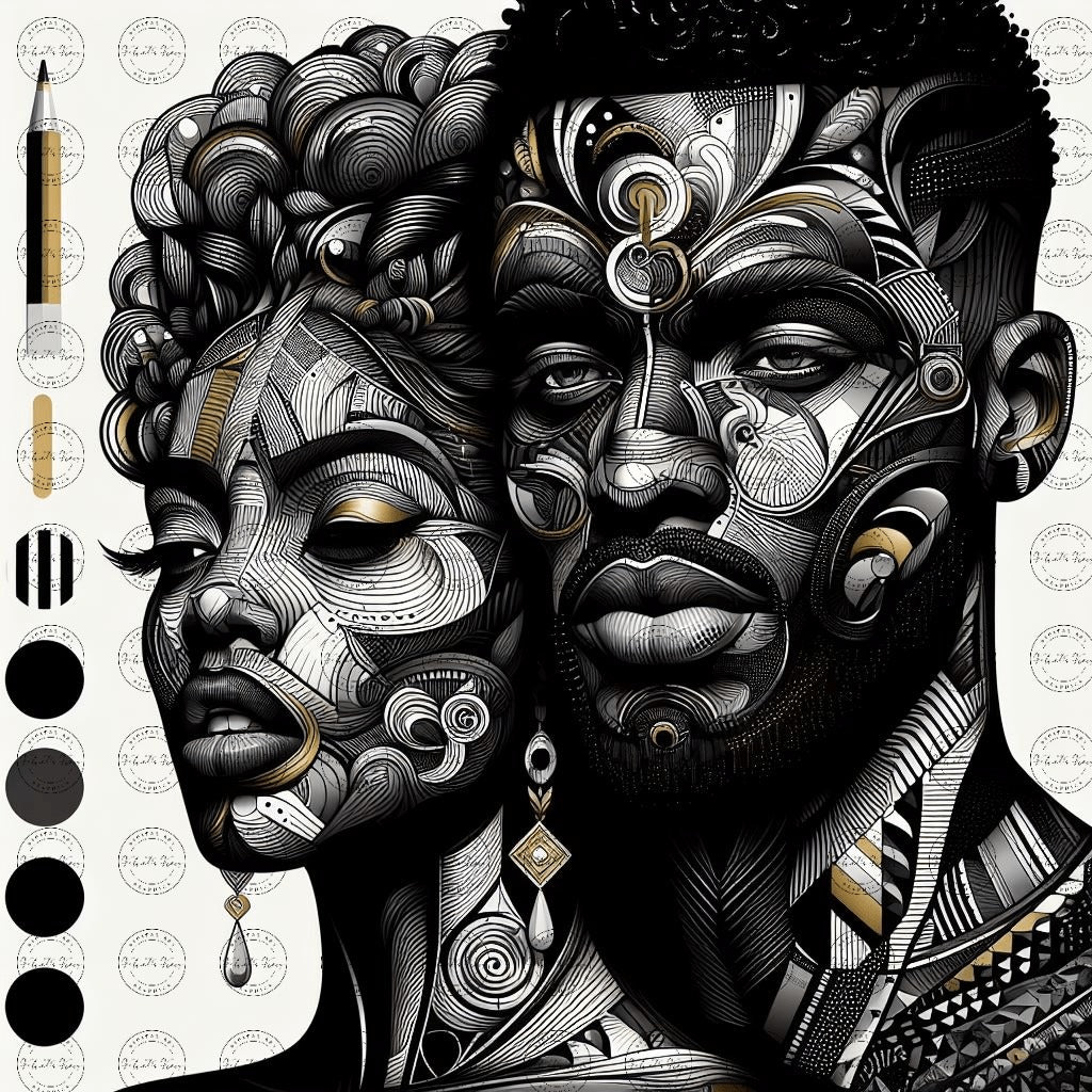 Digital Art - Urban Mosaic: Faces of Neo-Expression – Part 2 #2021