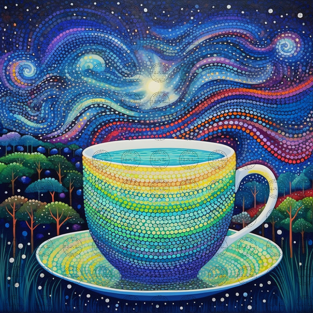 Digital Art - Moonlit Mocha Magic - #2019