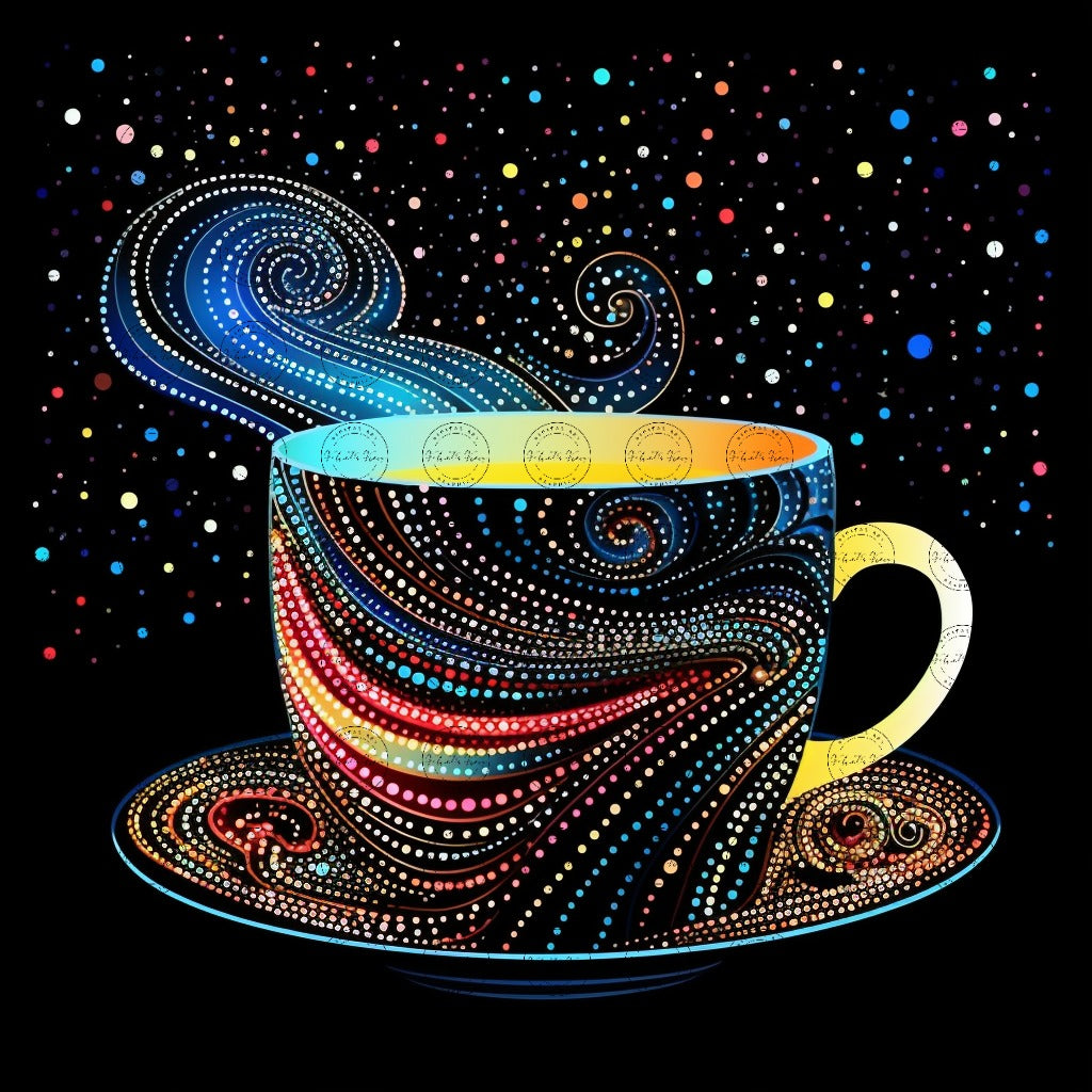 Digital Art - Moonlit Mocha Magic - #2011