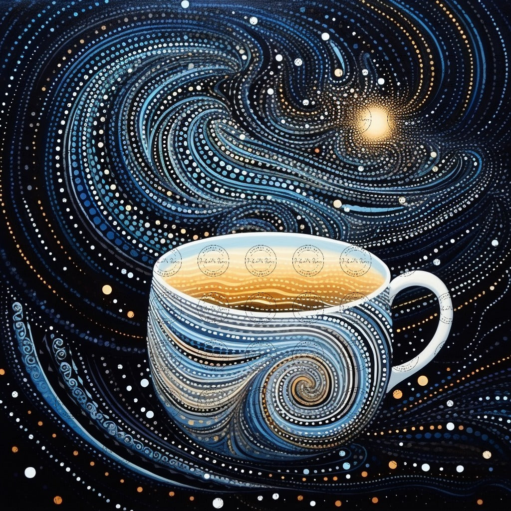 Digital Art - Moonlit Mocha Magic - #2015