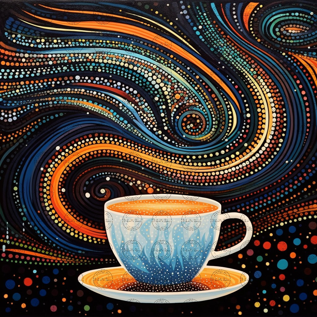 Digital Art - Moonlit Mocha Magic - #2017