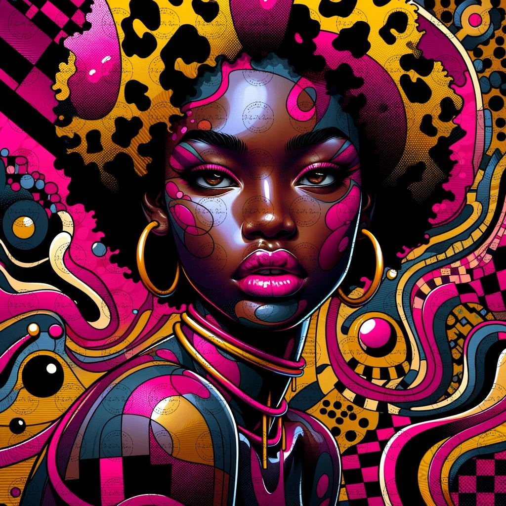 Black Girl Art - Velvet's View Digital Art – Patchwork Majesty