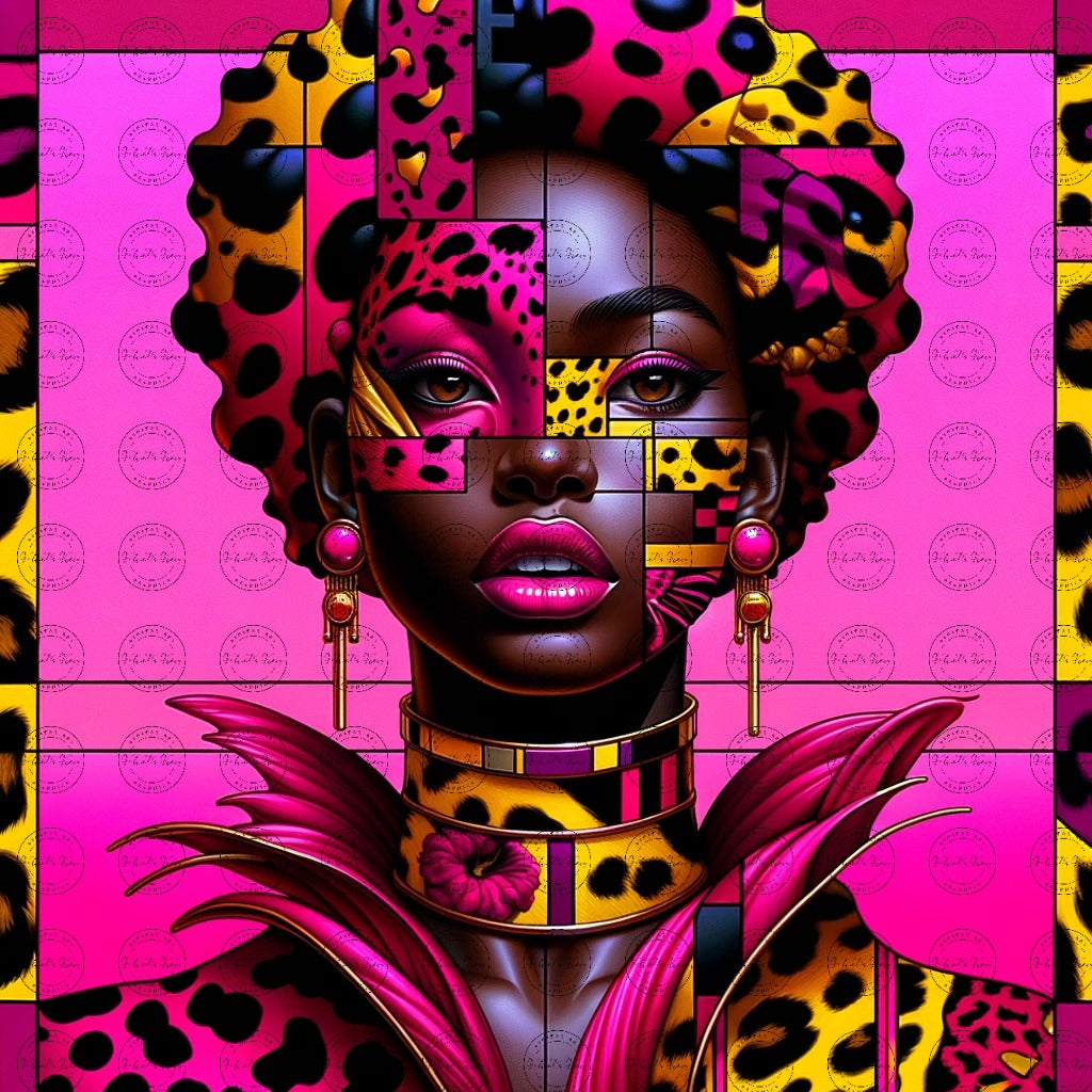 Black Girl Art - Velvet's View Digital Art – Patchwork Majesty