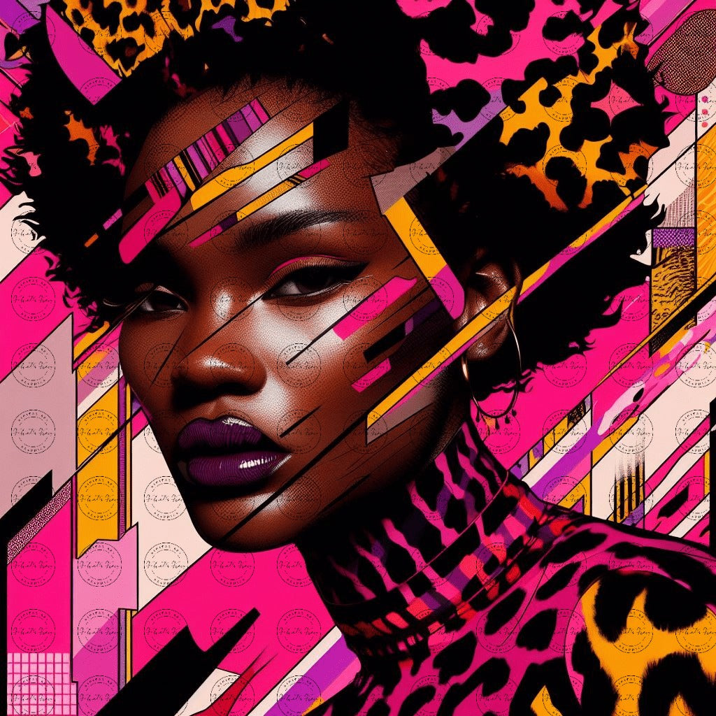 Black Girl Art - Velvet's View Digital Art – Patchwork Majesty
