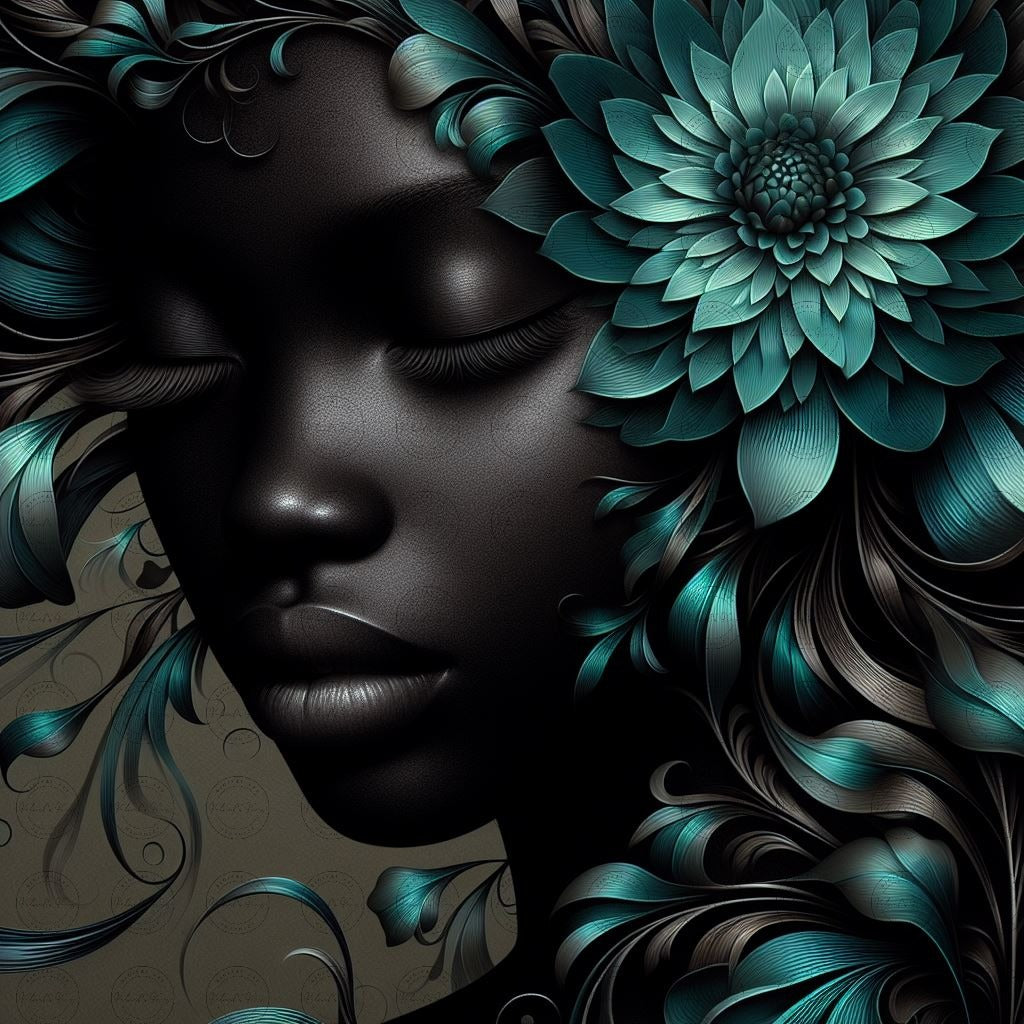 Digital Art - Botanical Elegance: A Verdant Veil - #2015