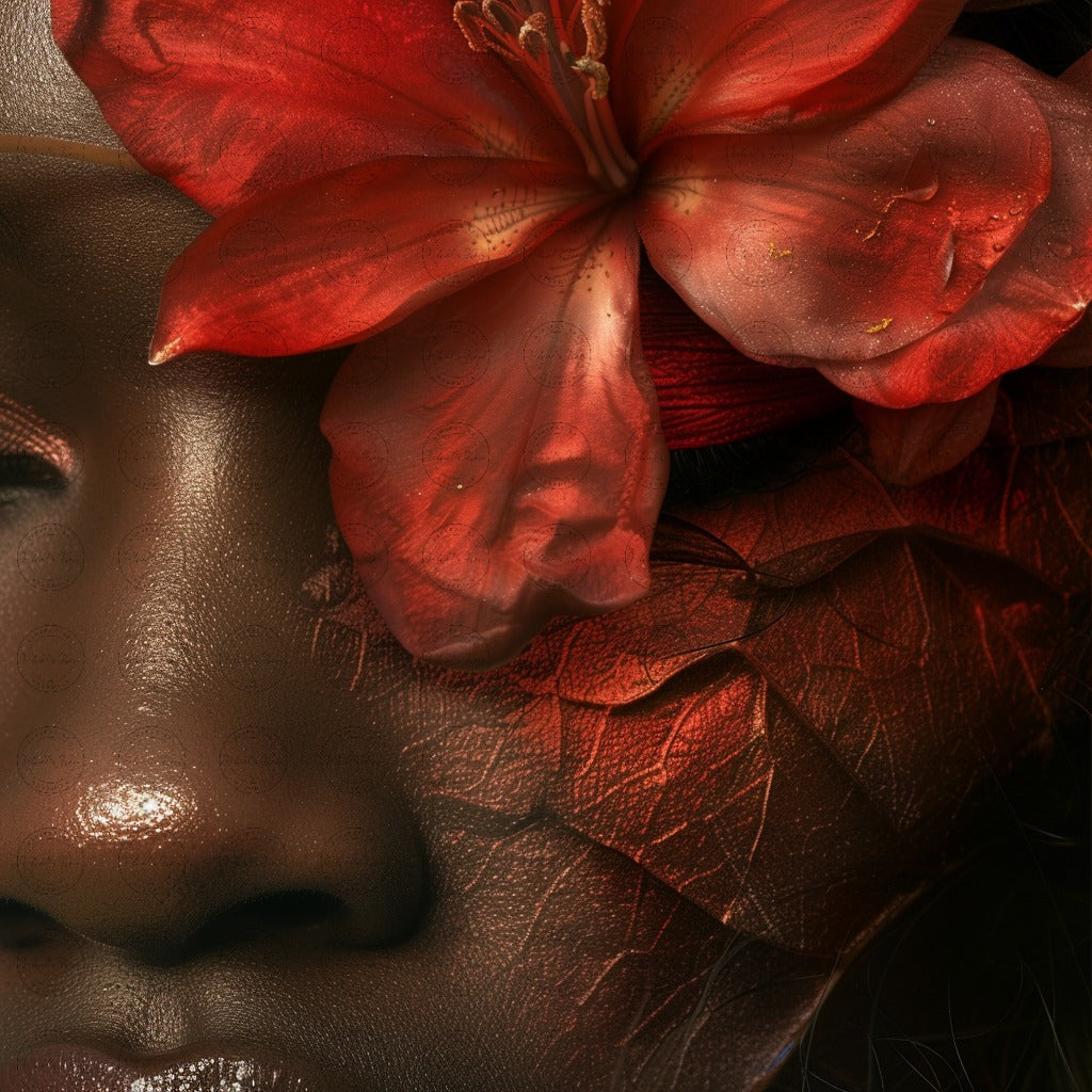 Digital Art - Botanical Elegance: A Verdant Veil - #2020