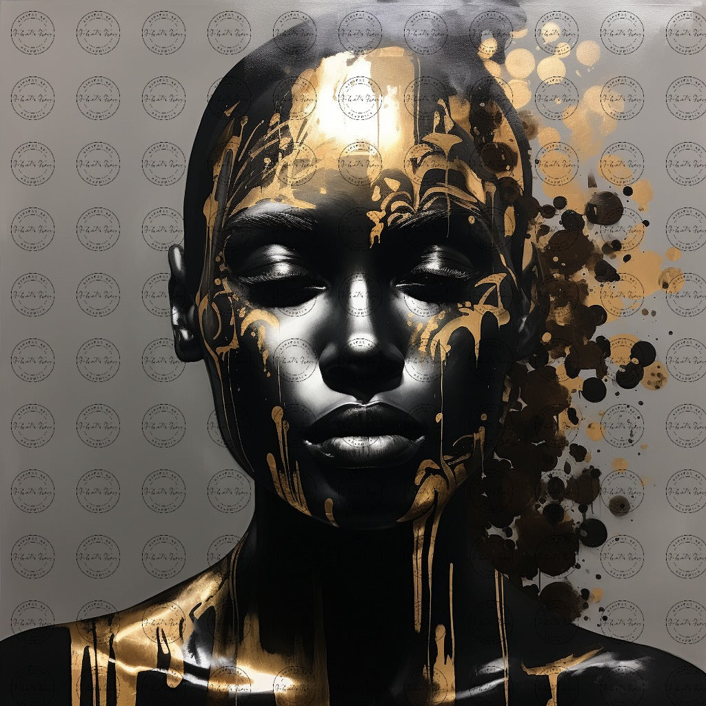 Digital Art - Gilded Insanity: The Serenity Within Chaos #2014