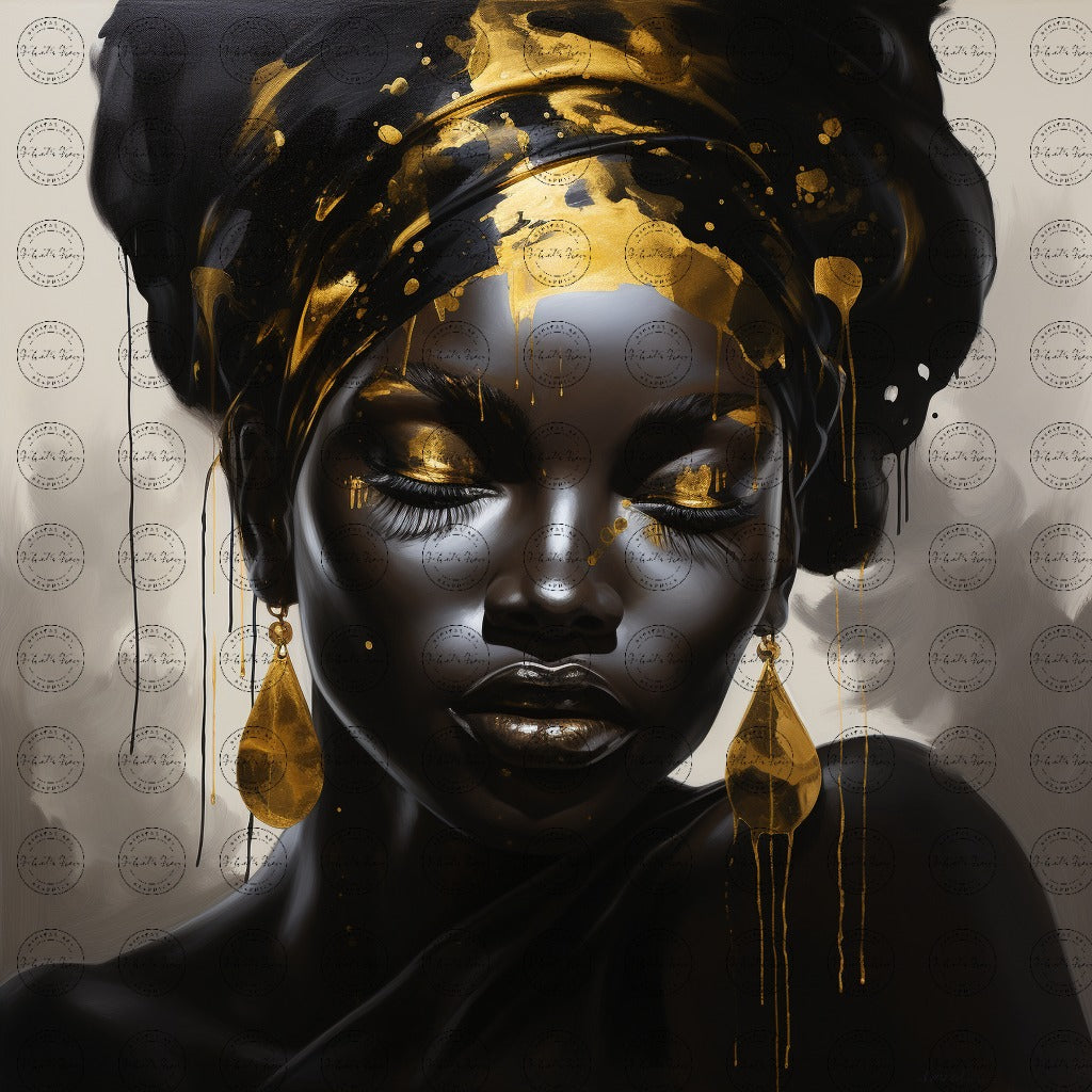 Digital Art - Gilded Insanity: The Serenity Within Chaos #2015
