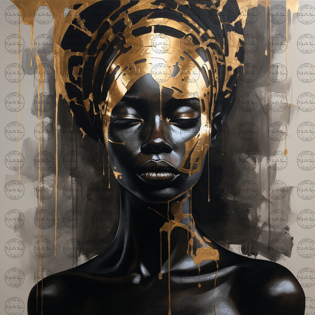 Digital Art - Gilded Insanity: The Serenity Within Chaos #2013