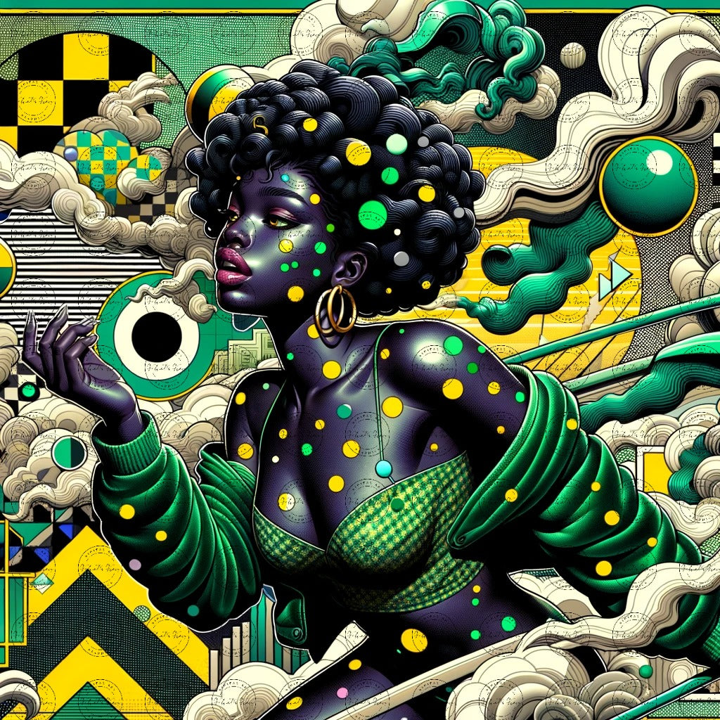 Digital Art- Mystique in Motion: A Fusion of Styles #2011