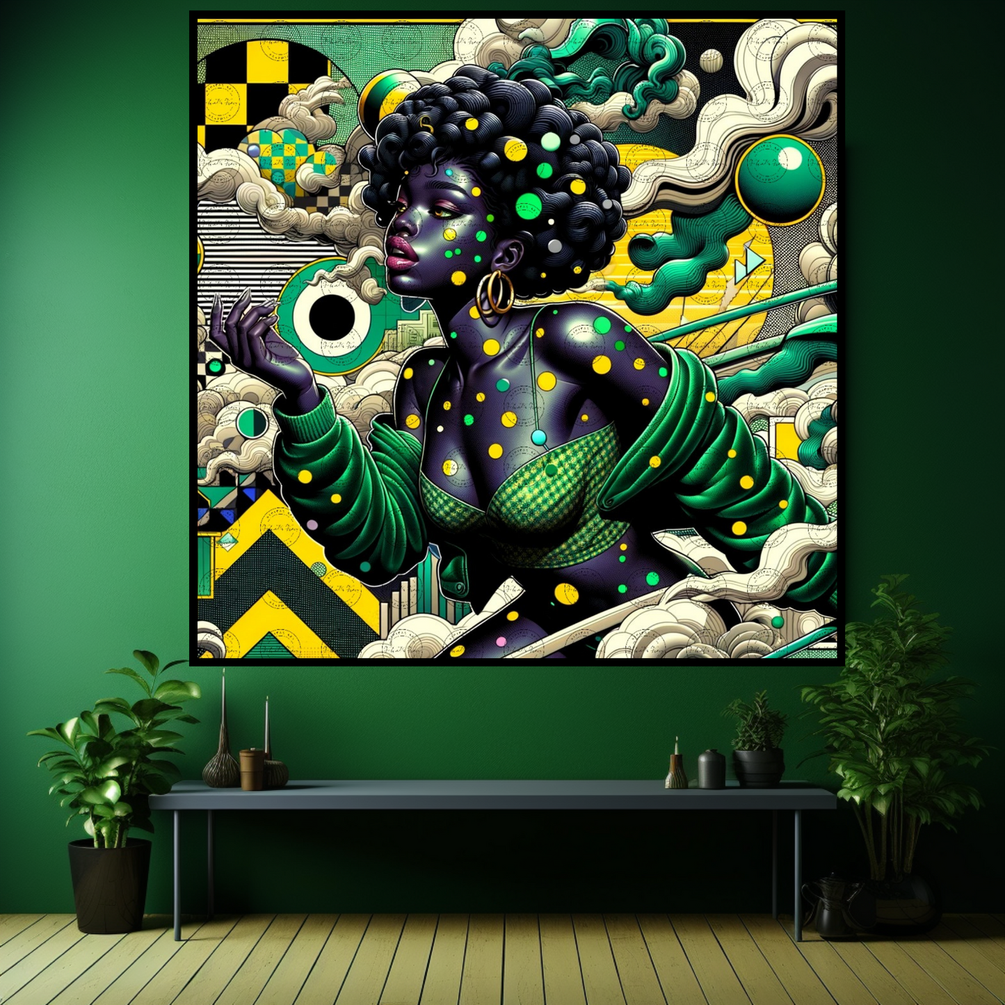 Digital Art- Mystique in Motion: A Fusion of Styles #2011