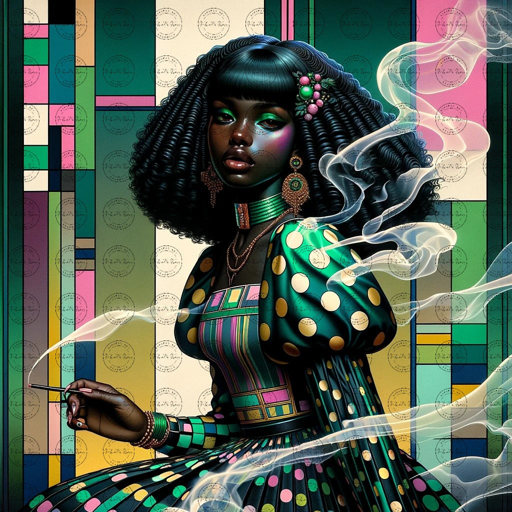 Digital Art- Mystique in Motion: A Fusion of Styles #2014