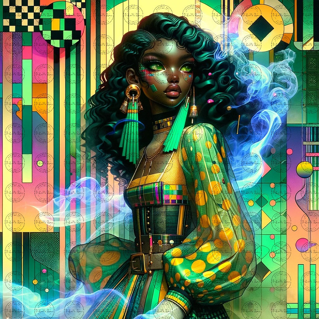 Digital Art- Mystique in Motion: A Fusion of Styles #2015