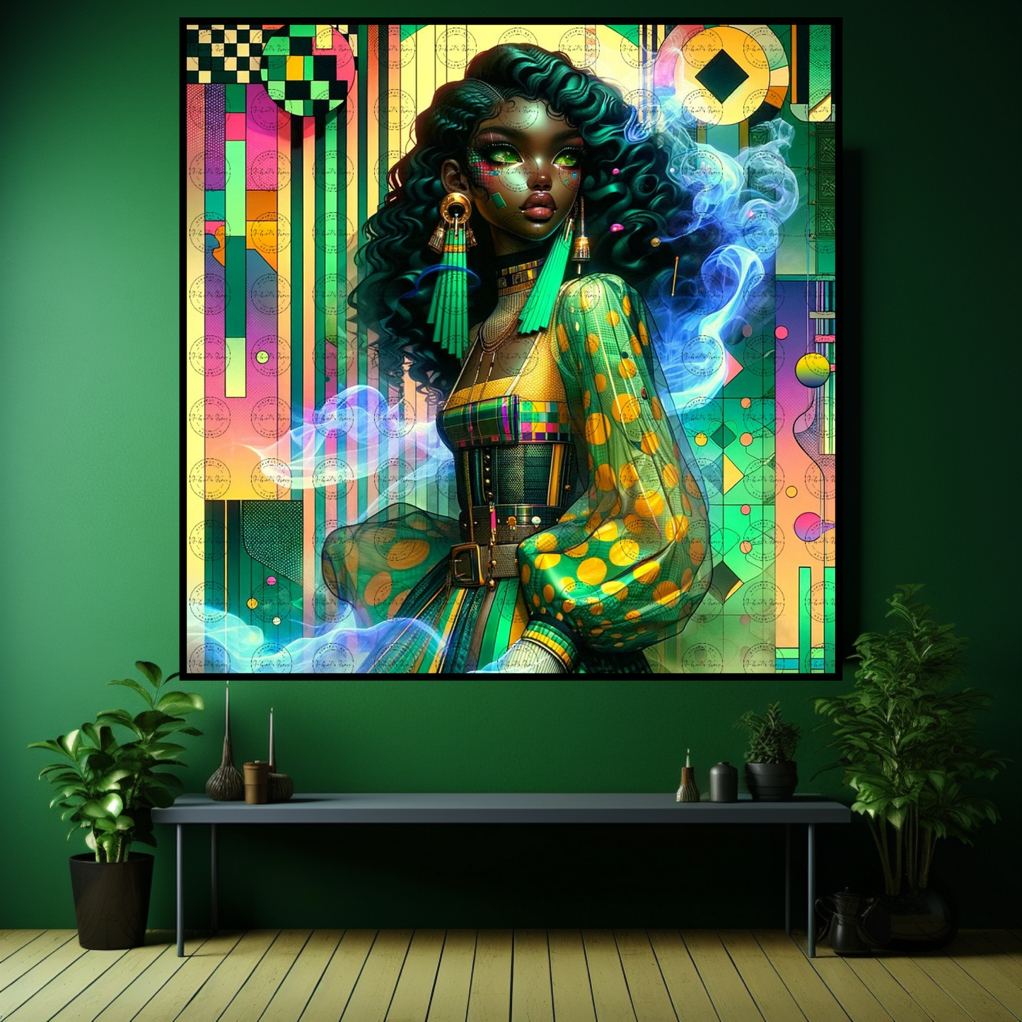 Digital Art- Mystique in Motion: A Fusion of Styles #2015