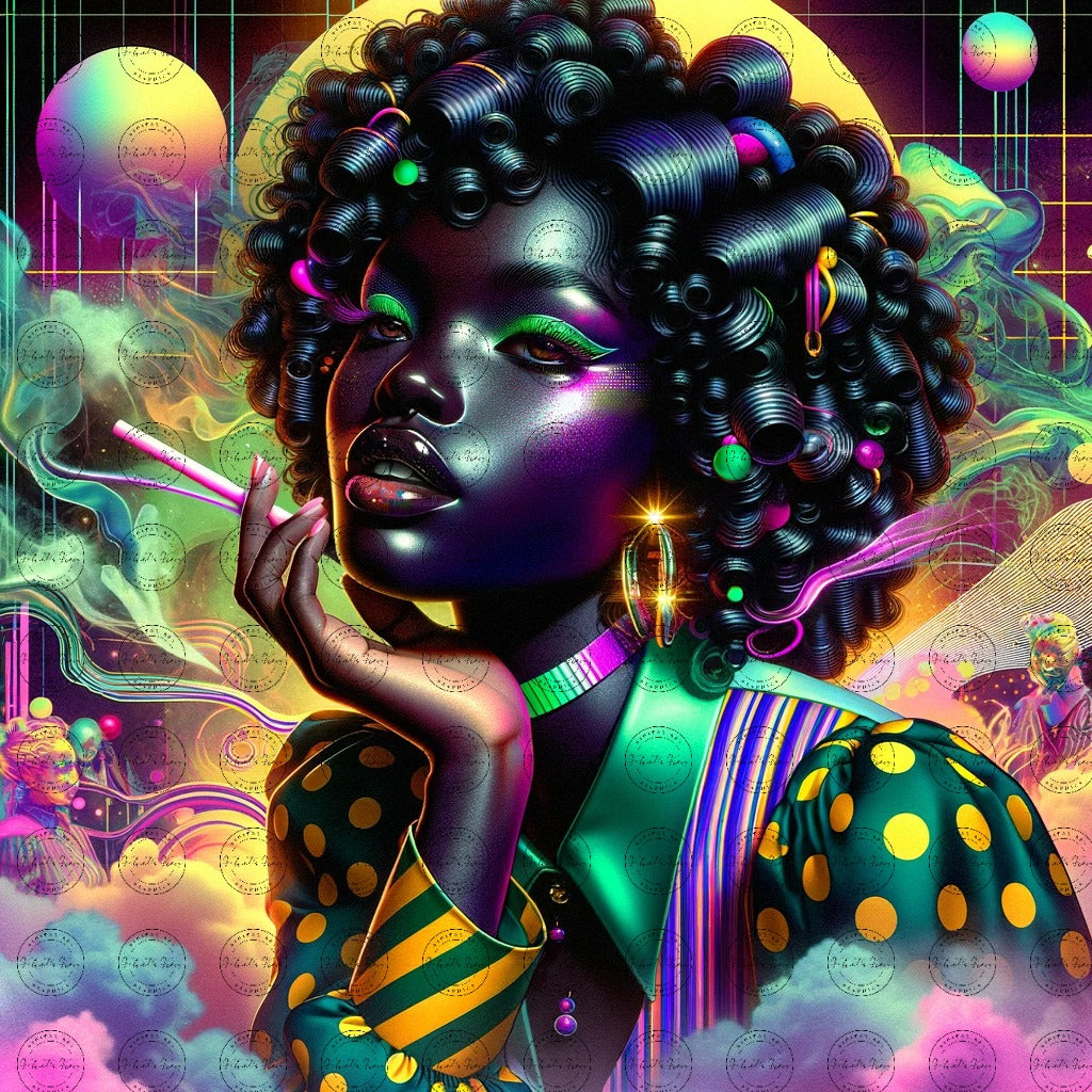 Digital Art- Mystique in Motion: A Fusion of Styles #2017