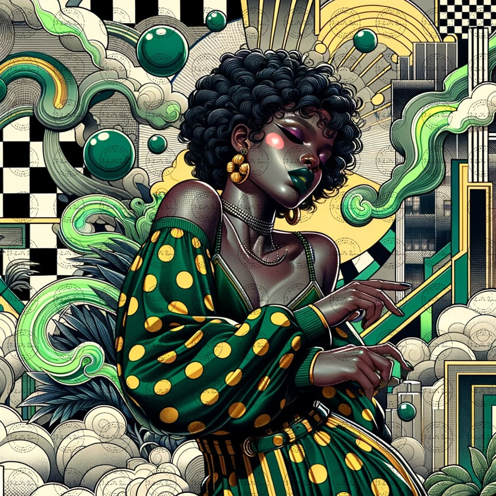 Digital Art- Mystique in Motion: A Fusion of Styles #2018
