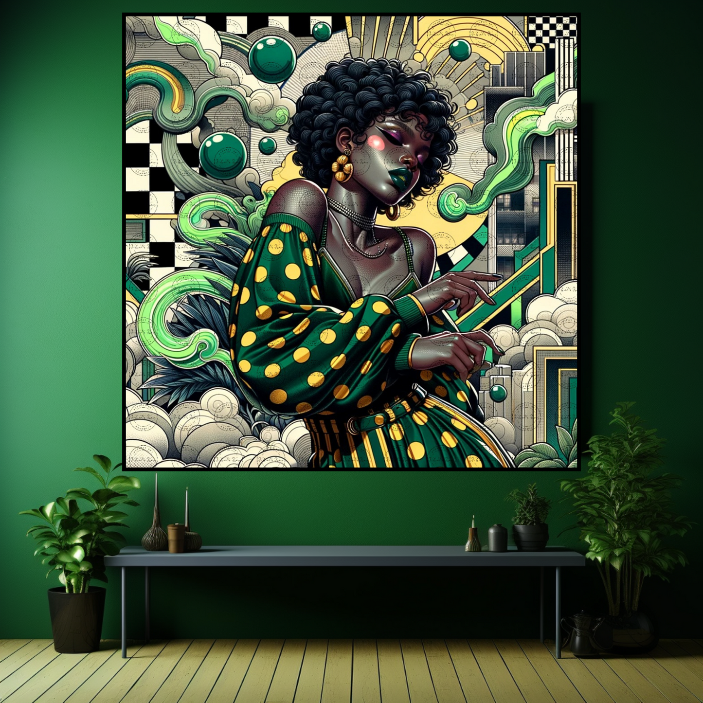 Digital Art- Mystique in Motion: A Fusion of Styles #2018