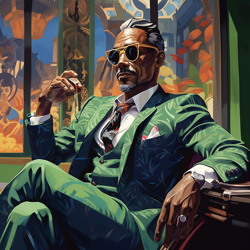 Digital Art - Elegance in Emerald: A Portrait of Timeless Sophistication #2013