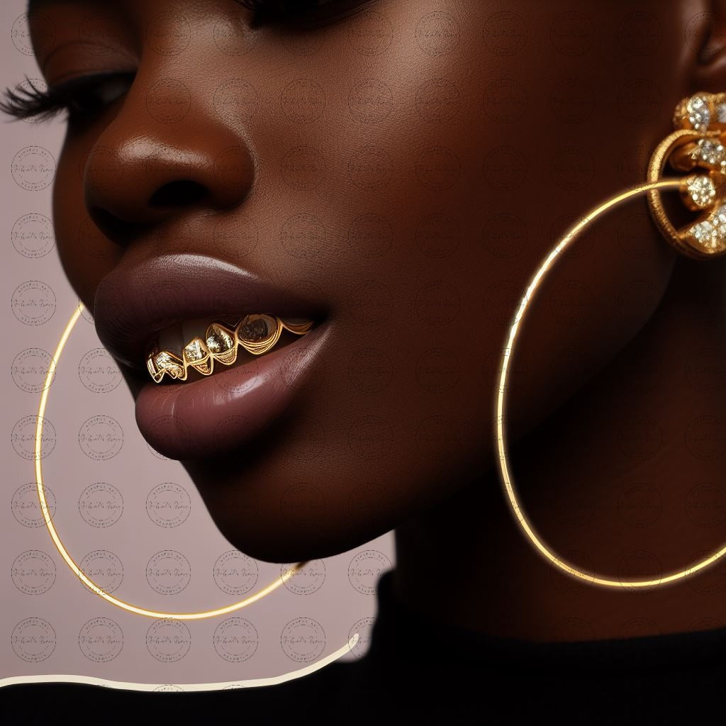 Digital Art - Gilded Grace: A Cutout Animation Portrait - #2014