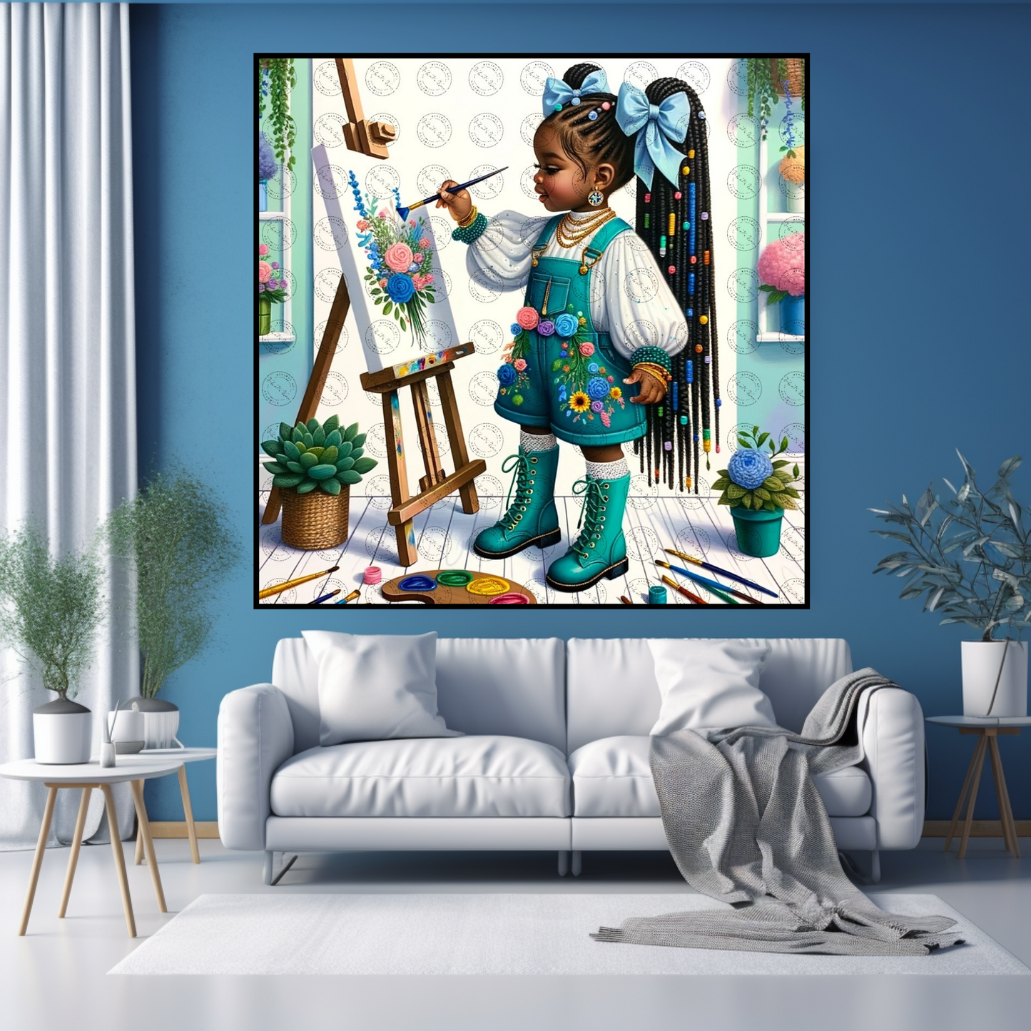 Black Girl Art - Kids Digital Art - Velvet's View - Baby Artists - A Joyful Expression 640