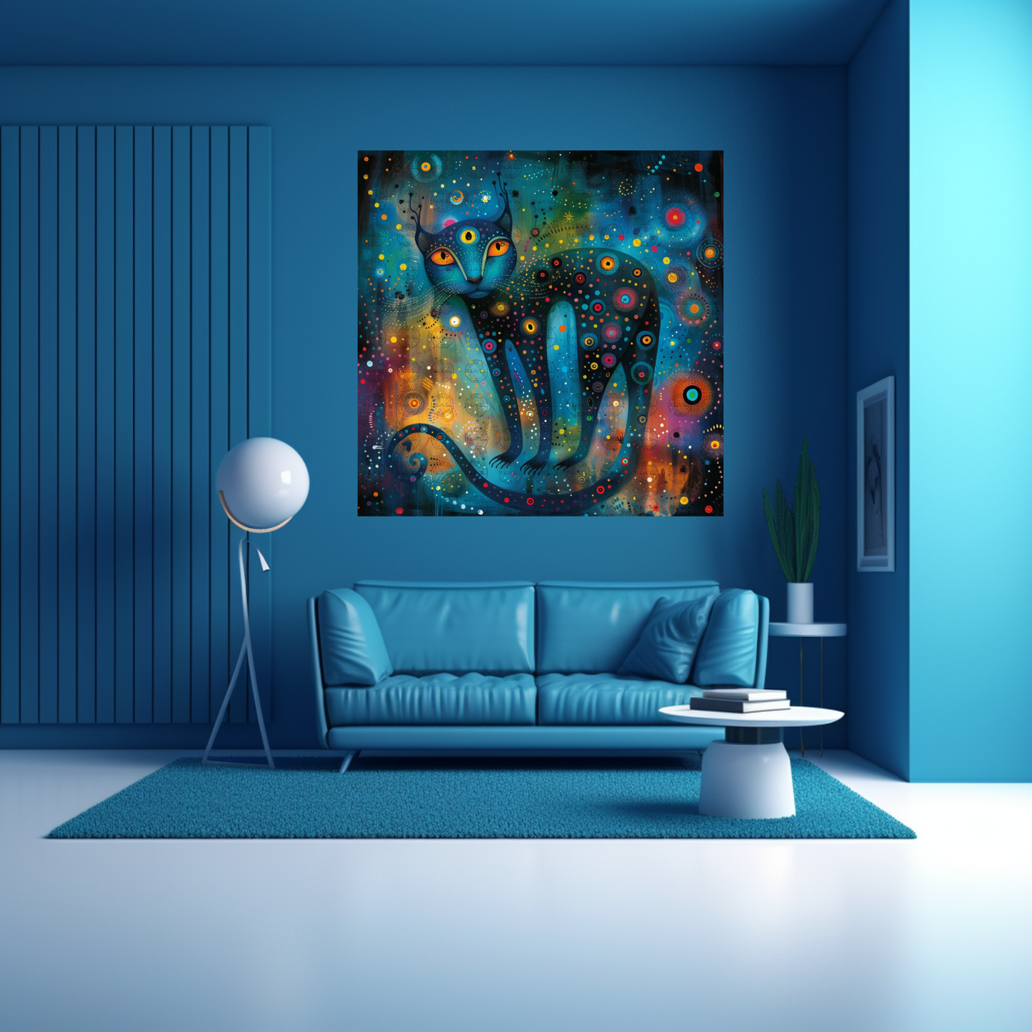 Black Girl Art - Animal Prints - Velvet's View Digital Art - Cosmic Feline Mystique