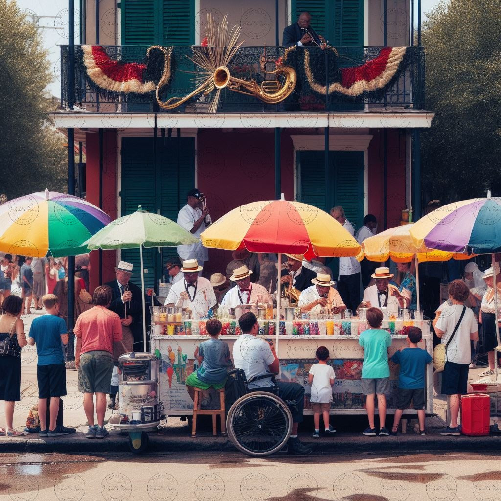 Digital Art - NOLA Dreams: The Sweet Symphony of Sno-Ball Stand - #2014