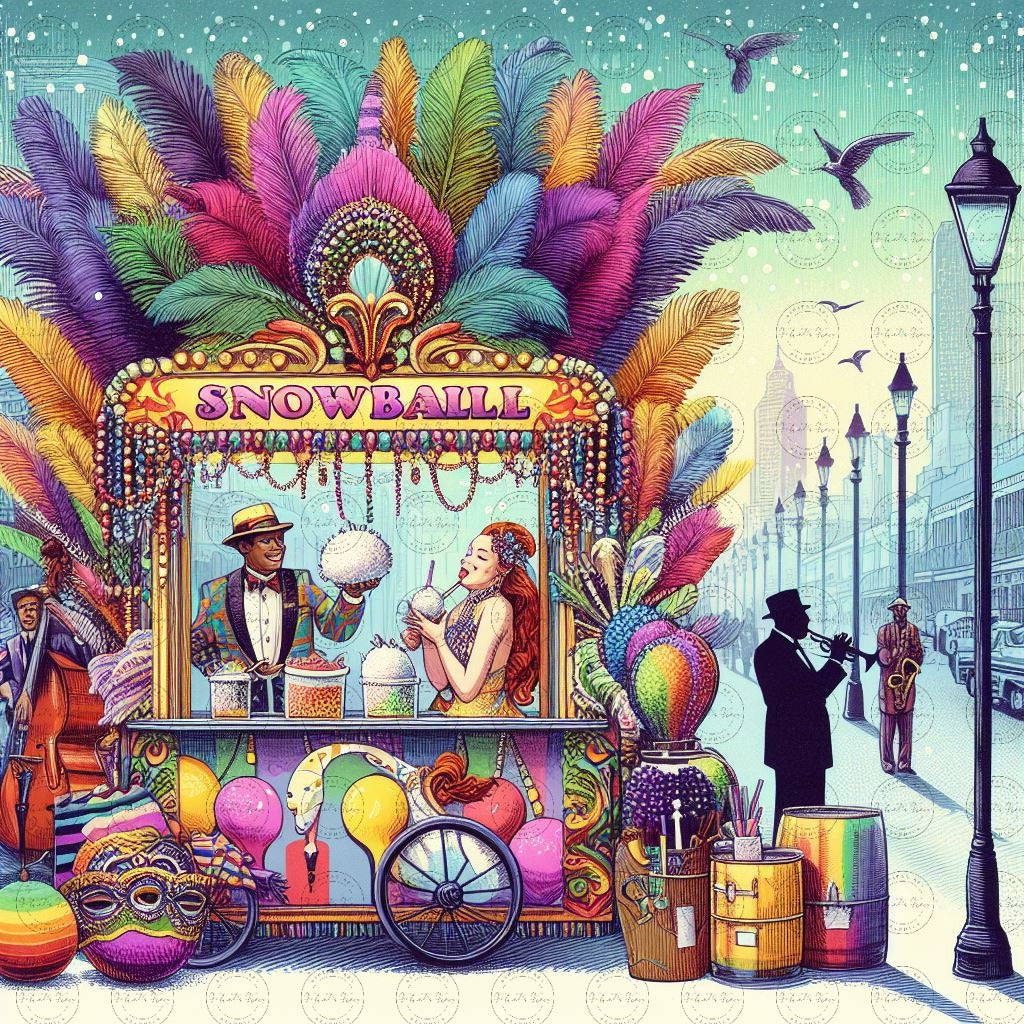 Digital Art - NOLA Dreams: The Sweet Symphony of Sno-Ball Stand - #2016