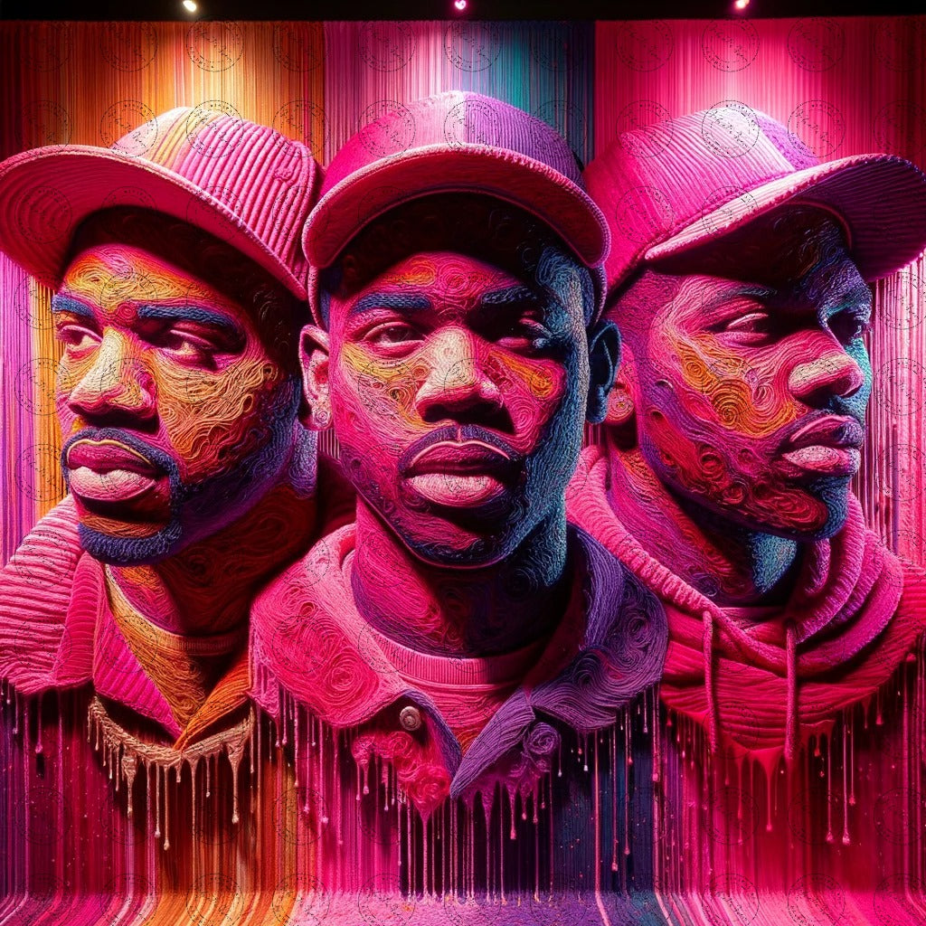 Digital Art - Glossy Rappers: A Candy-Coated Beat #2018