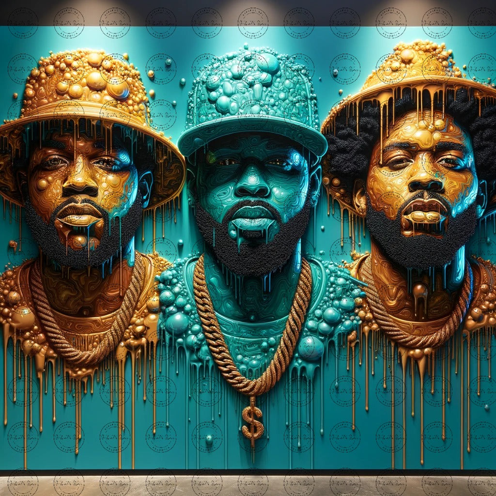 Digital Art - Glossy Rappers: A Candy-Coated Beat #2021