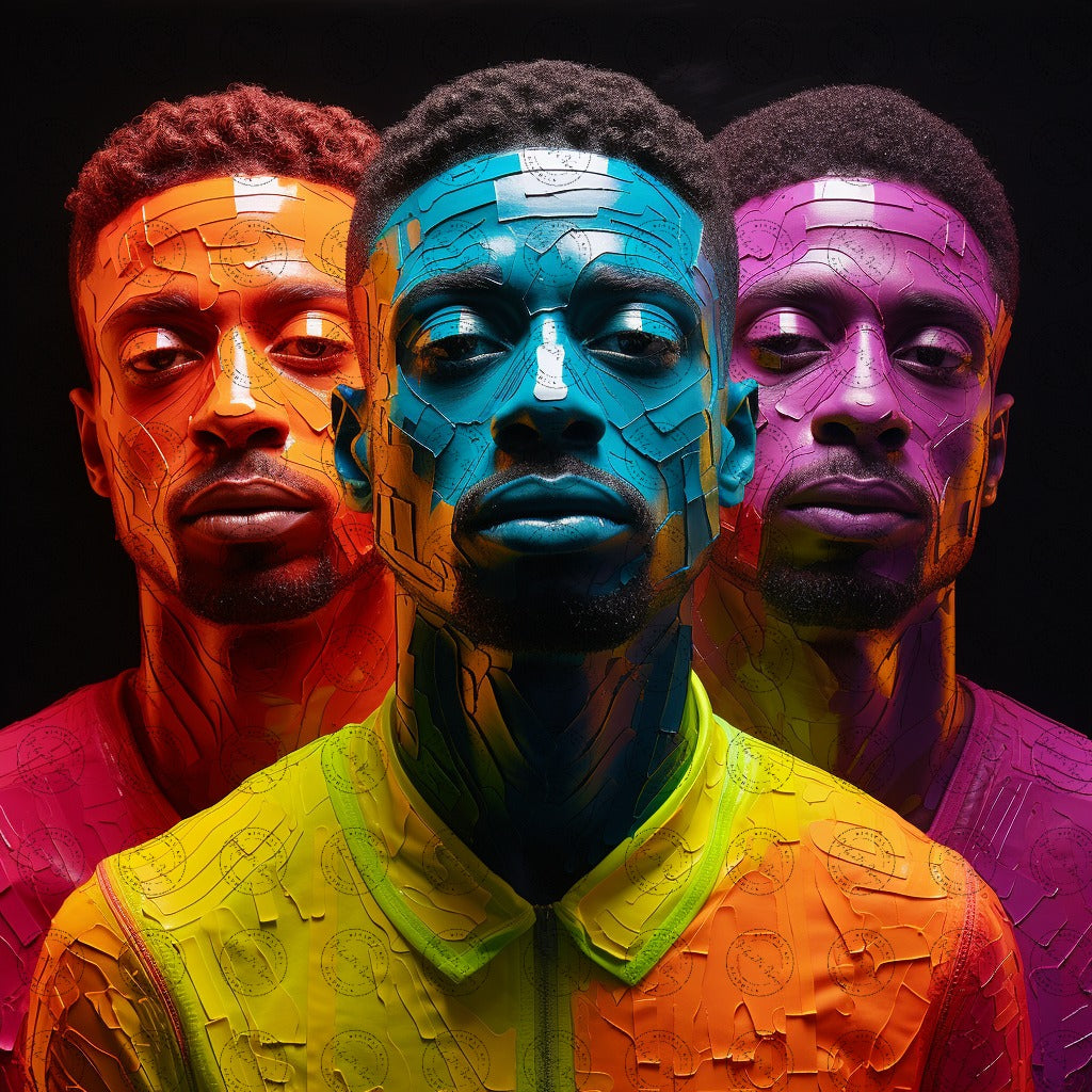 Digital Art - Emissaries of Spectrum: Portraits of Black Resilience - #2017