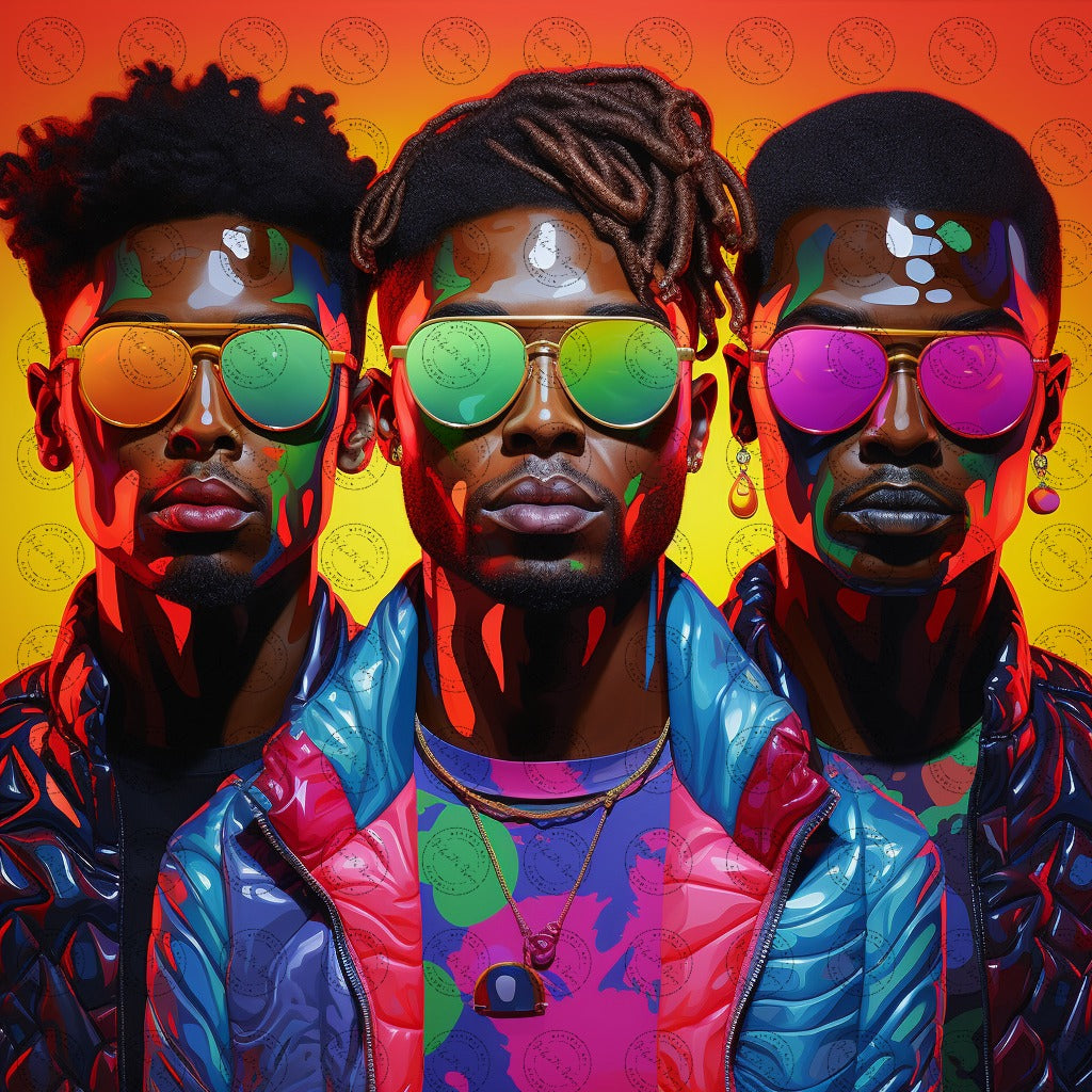 Digital Art - Emissaries of Spectrum: Portraits of Black Resilience - #2015