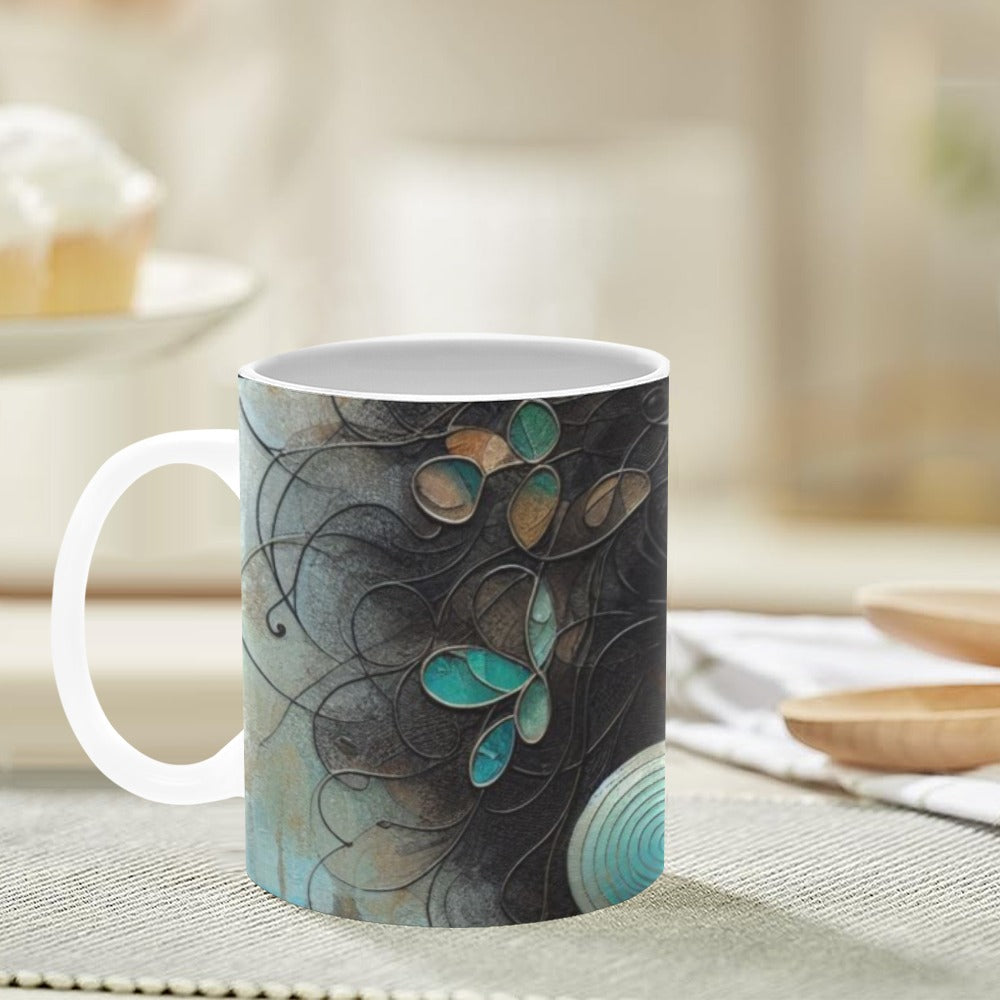Bold & Beautiful: Afrocentric Digital Art Collection - White Mug(11OZ) - #2013